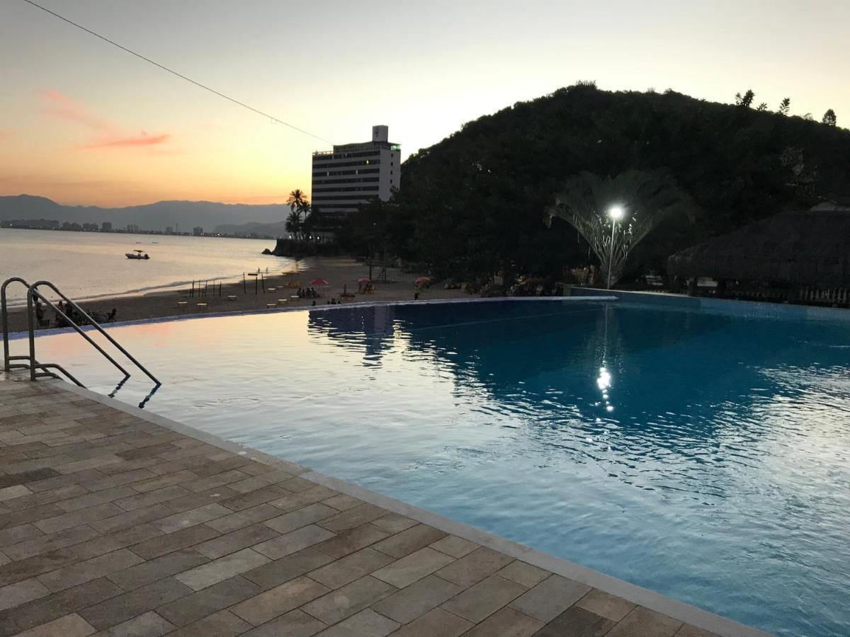 Apartamento Pe Na Areia Frente Para O Mar E Piscina Na Prainha Caraguatatuba Exterior foto