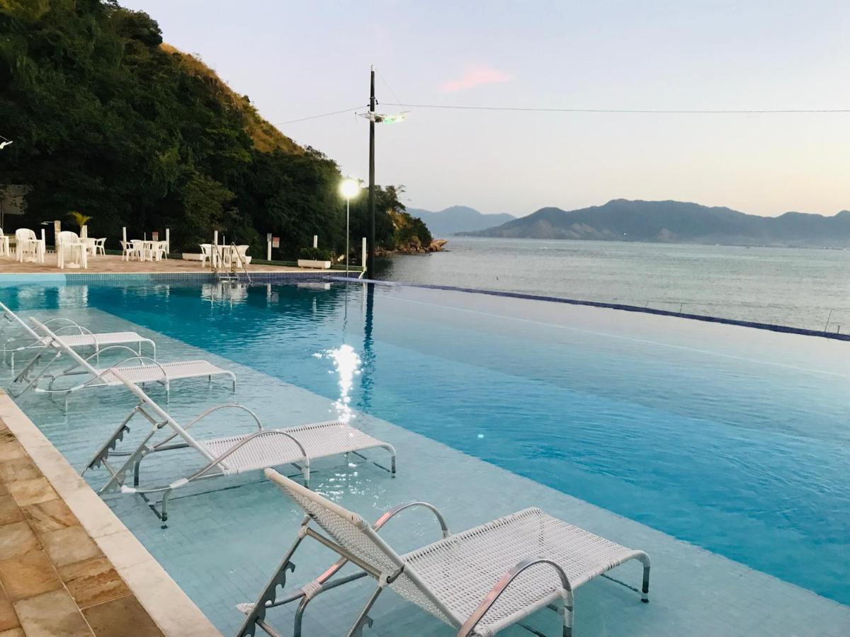 Apartamento Pe Na Areia Frente Para O Mar E Piscina Na Prainha Caraguatatuba Exterior foto
